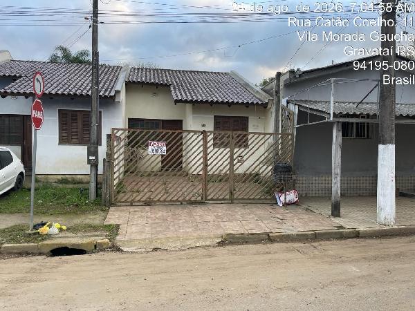 Casa em Gravataí, Morada Gaucha, Rua Catao Coelho, N. 164, Lt 343 Qd L Cs 05, RS. Área: 45.15m2