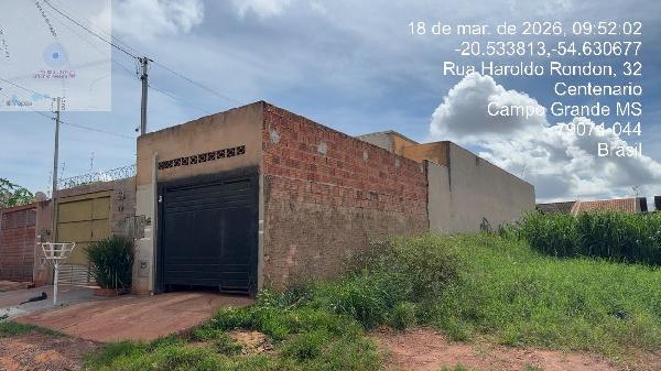 Casa em Campo Grande, Jardim Monte Alegre, Rua Haroldo Rondon, N. 69, Cs 03, MS. Área: 59.46m2