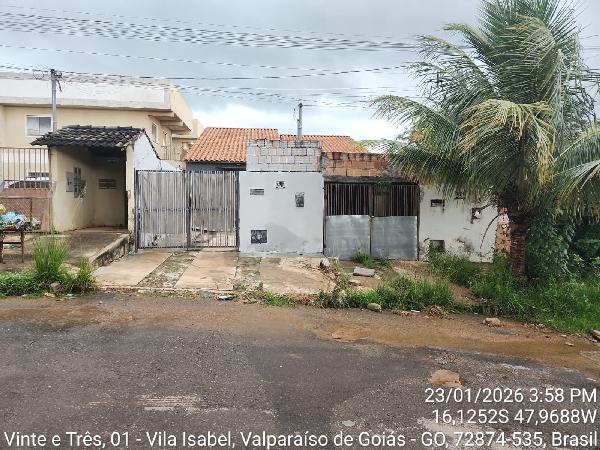 Casa em Valparaíso de Goiás, Vila Isabel, Quadra 19, N. Sn, Cs 02 Lt 13 Rua 25, GO. Área: 150m2
