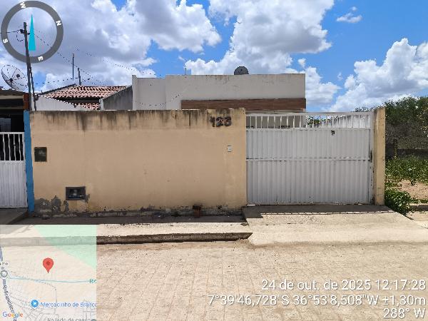 Casa em Sumé, Res Costa Da Serra, Rua Gildete Barros De Sousa, N. 125, Lt 0165 Qd 125, PB. Área: 70m2