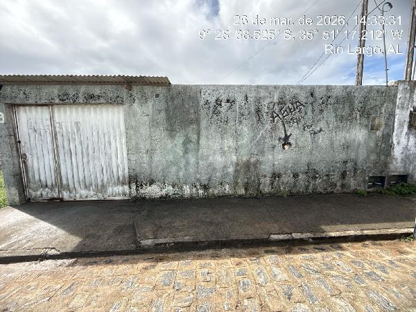Casa em Rio Largo, Lourenço Albuquerque, Rua Dr Emilio Maia, N. Sn, Cs 14 Lt 14 Qd C, AL. Área: 53.58m2