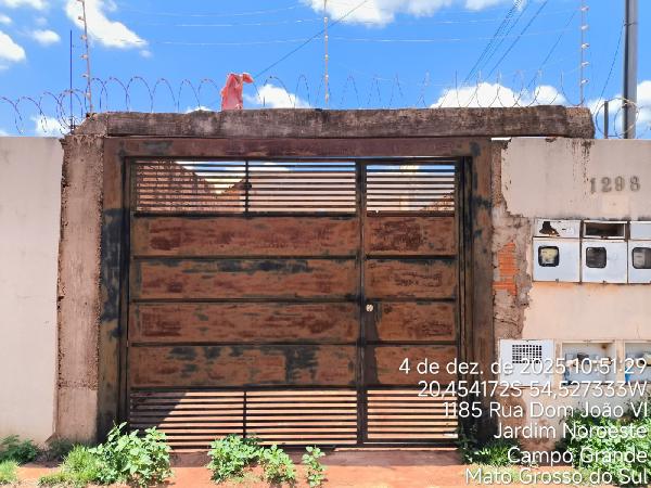 Casa em Campo Grande, Jardim Noroeste, Rua Dom Joao Vi, N. 1298, Cs 02, MS. Área: 56.72m2