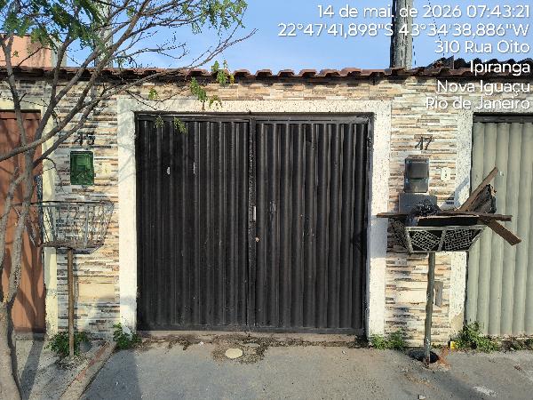 Casa em Nova Iguaçu, Cabucu, Rua Oito, N. 47, Qd I Lt 06, RJ. Área: 33m2