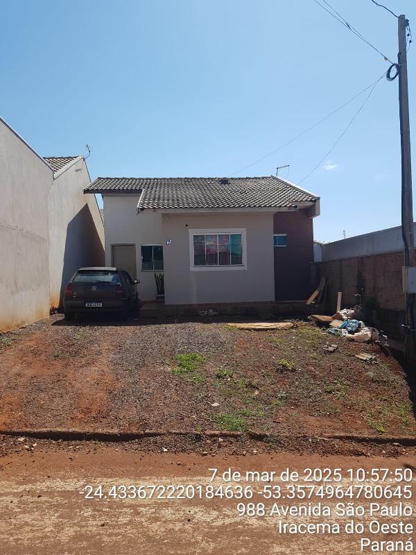 Casa em Iracema do Oeste, Jardim Sonho Meu, Rua Ernesto Panini, N. 83, Lt 13 Qd 03 Lot Jd Sonho Meu, PR. Área: 57.73m2