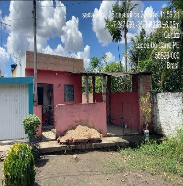 Casa em Lagoa do Carro, Cha De Santana I, R Projetada, N. 118, Q-1 Da Propriedade Santana, PE. Área: 62.56m2