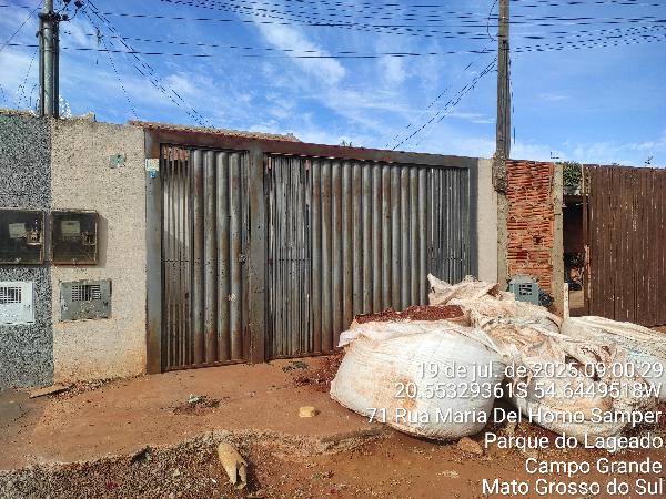 Casa em Campo Grande, Lageado, Rua Maria Del Horno Samper, N. 49, Casa 02, Lageado, Lt 28, Qd 19, MS. Área: 49.99m2
