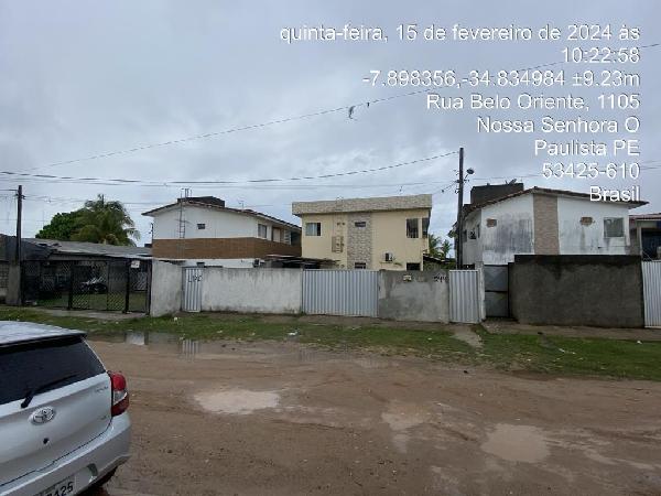 Casa em Paulista, Nossa Senhora Do Ë, Rua Belo Oriente, N. 244, Cs 02 Lt 16 Qd L, PE. Área: 47.33m2