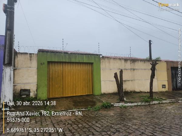 Casa em Extremoz, Estivas, Rua Real Madrid, N. 50, Lote 105 Quadra 06, RN. Área: 66.43m2
