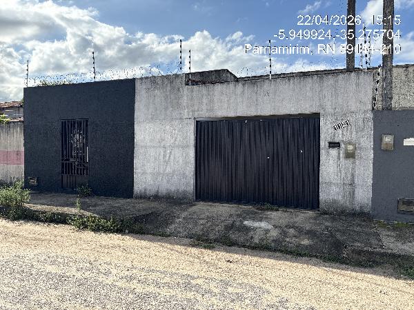 Casa em Parnamirim, Nova Esperanca, Rua Parque Parati-Mirim, N. 74, Qd 38 Lt 1121, RN. Área: 83.91m2