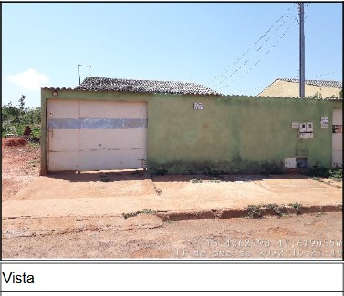 Casa em Planaltina, Setor Aeroporto (mutirao), Qd 14 Lt 44, Cs 44a Rua 01, GO. Área: 48.46m2