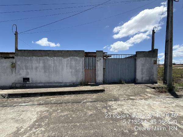 Casa em Ceará-Mirim, Massaranduba, Rua Compositor Chiquinha Gonzaga, N. 530, Lt 1.240 Qd 34, RN. Área: 68.41m2