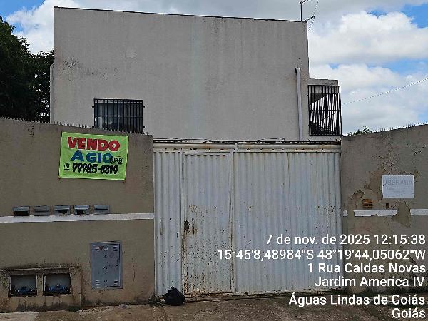 Casa em Águas Lindas de Goiás, Jardim America Ii, Avenida Cristalina, N. Sn, Duplex 02 Parte Lt 05 Qd 15, GO. Área: 70.18m2
