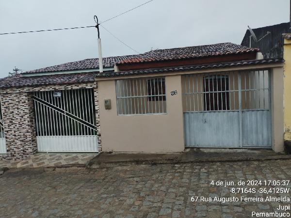 Casa em Jupi, Centro, Rua Projetada, N. 92, Atual Rua Pedro V Sales, PE. Área: 70m2 Casa em Jupi, Centro, Rua Projetada, N. 92, Atual Rua Pedro V Sales, PE. Área: 70m2