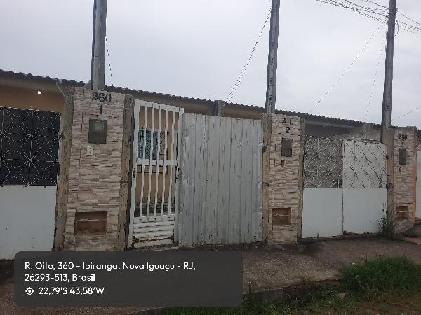 Casa em Nova Iguaçu, Ipiranga, Rua Oito, N. 260, Cs 01 Lt 26 Qd F, RJ. Área: 35.4m2