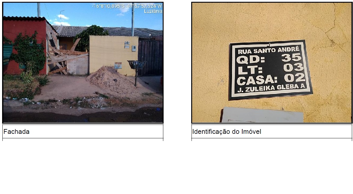 Casa em Luziânia, Jardim Zuleika, Rua Santo Andre, N. Sn, Cs 02 Qd 35 Lt 03, GO. Área: 61.64m2