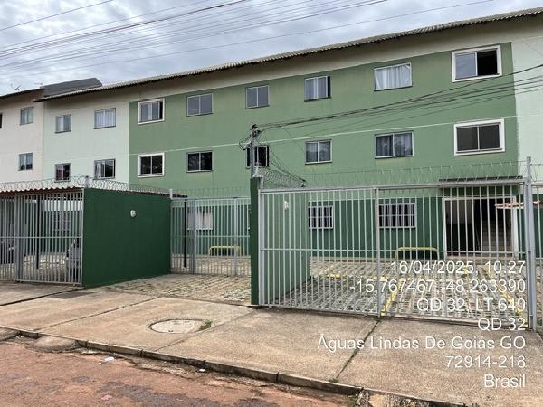 Apartamento em Águas Lindas de Goiás, Chacaras Quedas Do Descoberto, Quadra 31, N. Sn, Apto 101, Lt 604f, GO. Área: 55.32m2