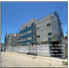 Apartamento em João Pessoa, Mucumagro, Rua Vigilante Givanildo Gomes, N. 90, Apto 203,, PB. Área: 45.95m2