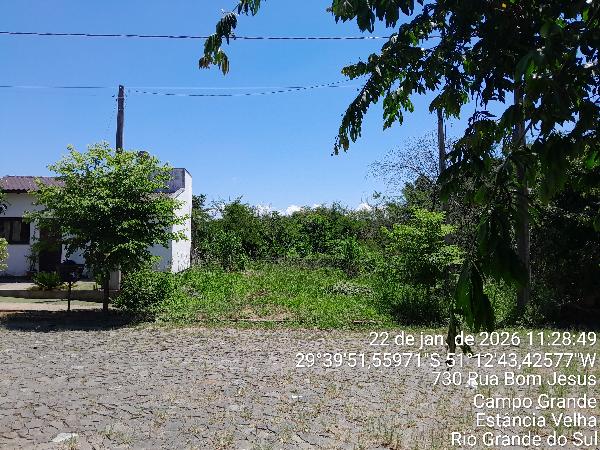 Terreno em Estância Velha, Campo Grande, Rua Bom Jesus, N. Sn, Lt 15 Qd 3, RS. Área: 251.12m2