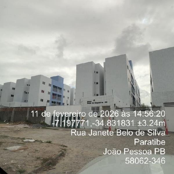 Apartamento em João Pessoa, Paratibe, Rua Joao Goncalves Ribeiro, N. 120, Apto 406, 3º Andar, Bl D, PB. Área: 47m2