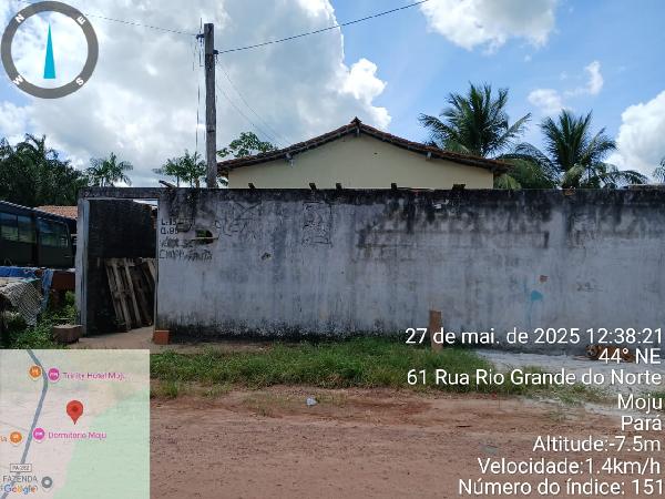 Casa em Moju, Bairro Almir Gabriel, Rua Rio Grande Do Norte, N. 15, Qd 80 Lt15, PA. Área: 80.64m2
