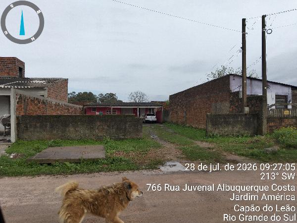 Casa em Capão do Leão, Loteamento Zona Sul, Rua Juvenal Albuquerque Costa, N. 753, Lt 424 Qd 13, RS. Área: 100m2