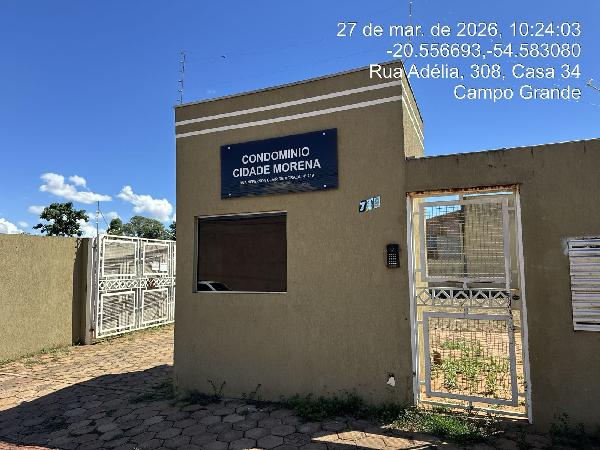 Casa em Campo Grande, Vila Cidade Morena, Rua Neferson Clair Moraes, N. 719, Casa 08, MS. Área: 45.49m2