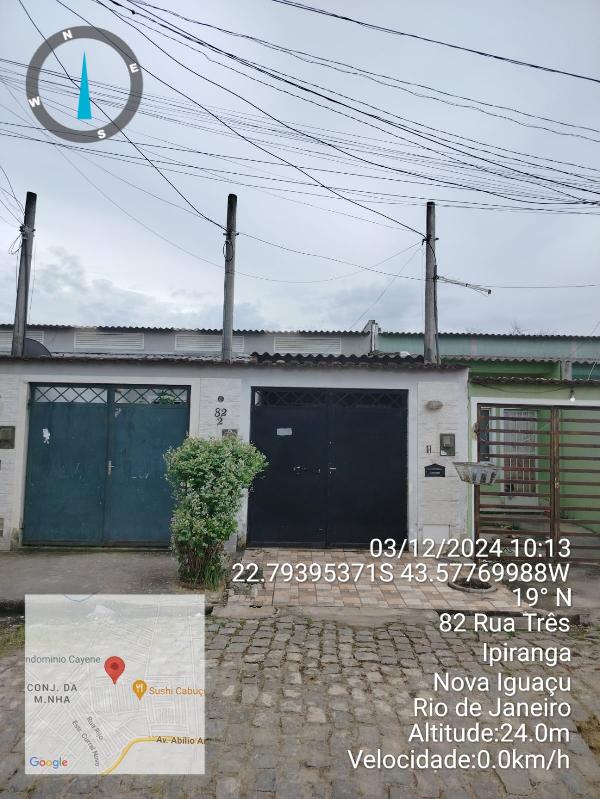 Casa em Nova Iguaçu, Ipiranga, Rua Tres, N. 82, Cs 02, RJ. Área: 32.78m2