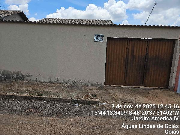 Casa em Águas Lindas de Goiás, Jardim America Iv, Rua 04, N. Sn, Lt A1 27 Qd 74, GO. Área: 65.8m2