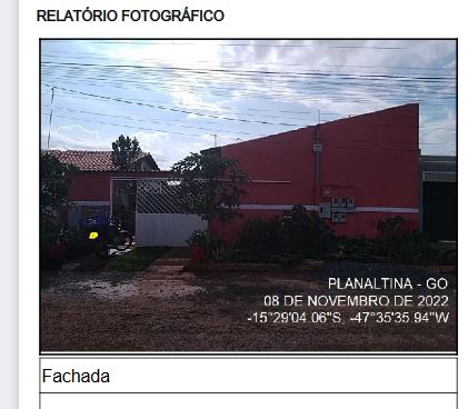 Casa em Planaltina, Jardim Paqueta I, Rua ConsolaÇÃO, N. S/N, Quadra 43, Lote 08, Cs 08, GO. Área: 36.55m2