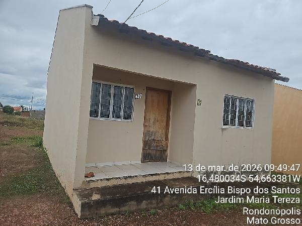 Casa em Rondonópolis, Jardim Maria Tereza, Rua Waldomiro Nicolau Da Silva, N. 632, Qd 29 Lt 18, MT. Área: 51.35m2