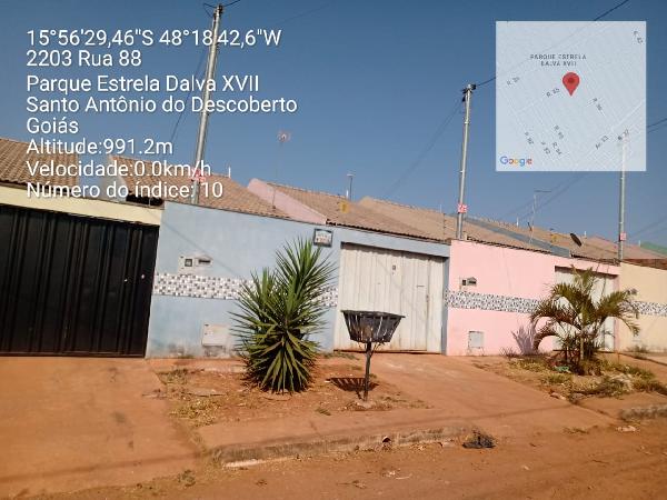 Casa em Santo Antônio do Descoberto, Parque Estrela Dalva Xvi, Rua 88, N. Sn, Qd 240, Lt 08-A, GO. Área: 60.75m2