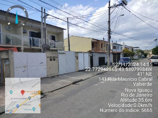 Casa em Nova Iguaçu, Valverde, Rua Mauricio Cabral, N. 119, Cs 102, Lt 12, Qd F, RJ. Área: 80.49m2
