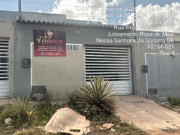 Casa em Nossa Senhora do Socorro, Complexp Jardim, Rua 6 De Fevereiro, N. 231,  Quadra 35 Lote 20, SE. Área: 67.3m2