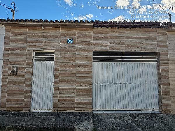 Casa em São Bento do Una, Joaquim Da Silva Cos, Rua Projetada 07, N. 09, Qd 07, PE. Área: 70.02m2
