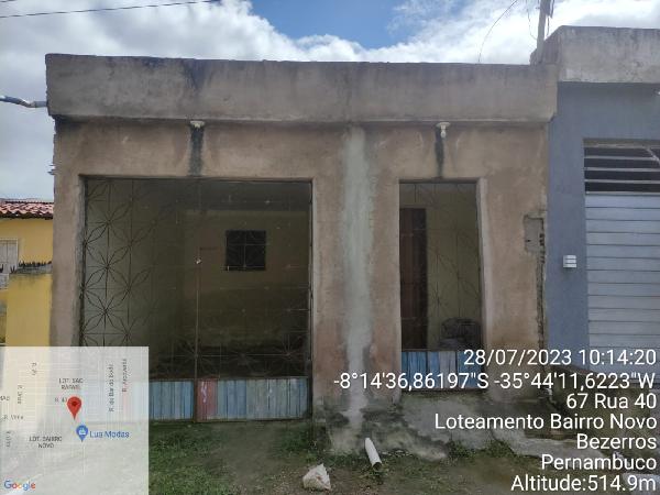 Casa em Bezerros, Lot Bairro Novo, Rua Projetada 11, N. Sn, Un 02 Lt 13 Qd 36, PE. Área: 55.63m2