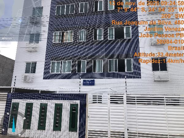 Apartamento em João Pessoa, Jardim Veneza, Rua Escritor Joaquim Da Silva, N. 152, Apto 403, 4º Andar, PosiÇÃO Leste, PB. Área: 47.06m2