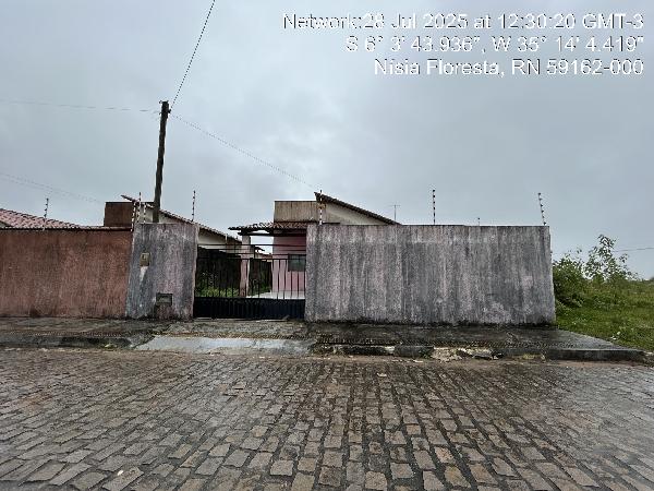 Casa em Nísia Floresta, Mazapas, Rua Praia Do Fogo, N. 20, Qd35 Lt20, RN. Área: 63.62m2
