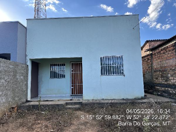 Casa em Barra do Garças, Jardim Paraiso, Rua Das Orquideas, N. Sn, Quadra 06 Lote 19, MT. Área: 62m2