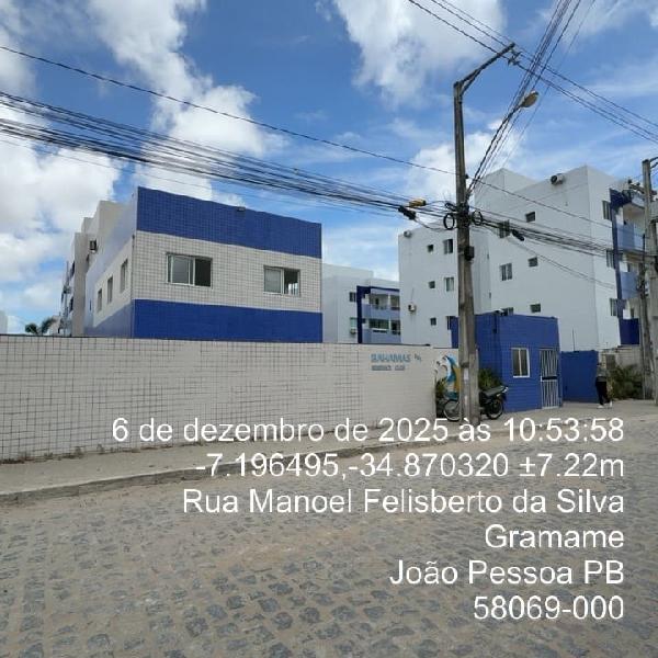 Apartamento em João Pessoa, Gramame, Rua Manoel Felisberto Da Silva, N. 381, Apto 403, 3 Andar Bl C, PB. Área: 48.16m2