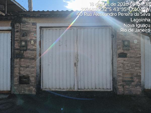 Casa em Nova Iguaçu, Lagoinha, Rua Alessandro Pereira Da Silva, N. 38, Lt 25 Qd C, RJ. Área: 40.3m2