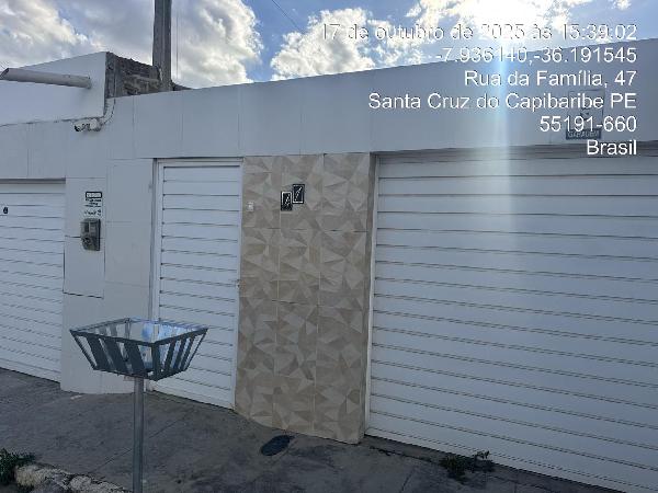 Casa em Santa Cruz do Capibaribe, Santo Agostinho, Rua Da Familia, N. 41, Lt 07, Qd L, Lot 2ª Etapa, PE. Área: 60.97m2