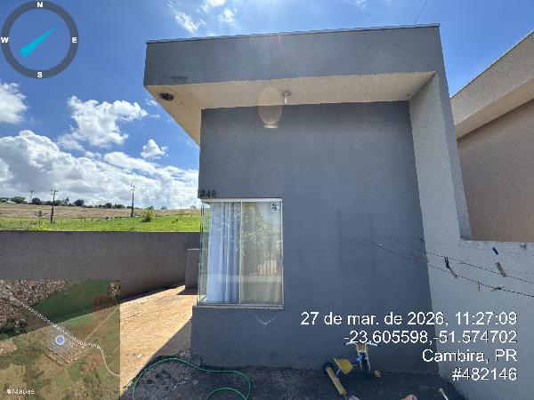 Casa em Cambira, Bela Vista, Rua Luar De Prata, N. 246, Lt 13, Qd 01, PR. Área: 47.63m2