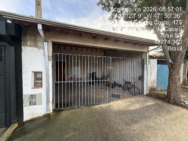 Casa em Tatuí, Jardim Santa Rita De Cassia, Rua Luiz Franca Costa, N. 433, Lt 14 Qd 49, SP. Área: 59.2m2 Casa em Tatuí, Jardim Santa Rita De Cassia, Rua Luiz Franca Costa, N. 433, Lt 14 Qd 49, SP. Área: 59.2m2