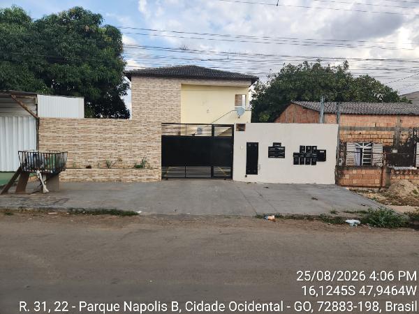 Apartamento em Cidade Ocidental, Parque Napolis B, Quadra 74, N. Sn, Apto 101, Terreo Vg 101 Lt 09 Rua 31, GO. Área: 51.84m2