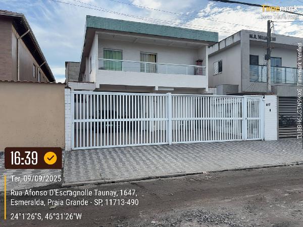 Casa em Praia Grande, Esmeralda, Rua Afonso Descragnolle Taunay, N. 1685, Cs 01, SP. Área: 44.14m2