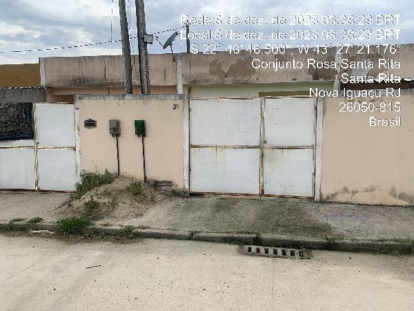 Casa em Nova Iguaçu, Santa Rita, Rua Seis, N. 70, Cs 02, Qd H, Lt 10, RJ. Área: 50.91m2