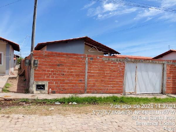 Casa em Demerval Lobão, Santa Ines, Rua SÃO Domingos, N. 34,, PI. Área: 61.25m2