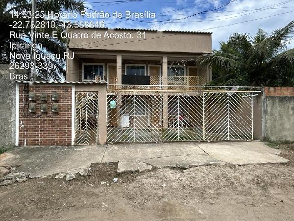 Casa em Nova Iguaçu, Ipiranga, Rua Vinte E Quatro De Agosto, N. 42, Cs 04 Lt 23 Qd 22, RJ. Área: 40.53m2