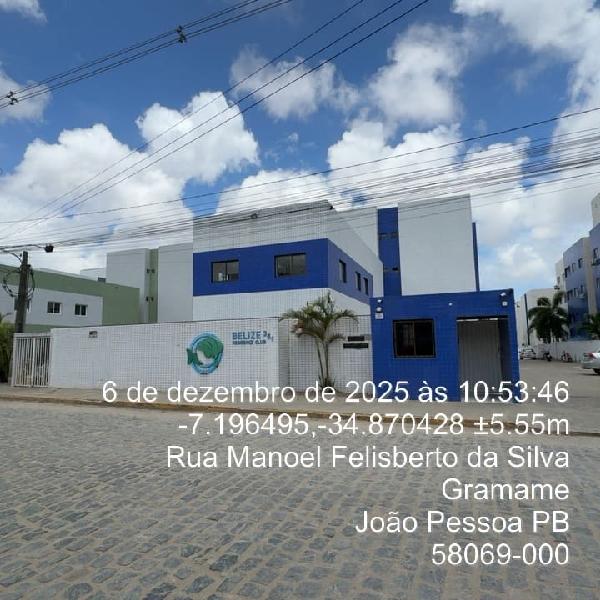 Apartamento em João Pessoa, Gramame, Rua Manoel Felisberto Da Silva, N. 361, Apto 303, Bl B, PB. Área: 48.36m2