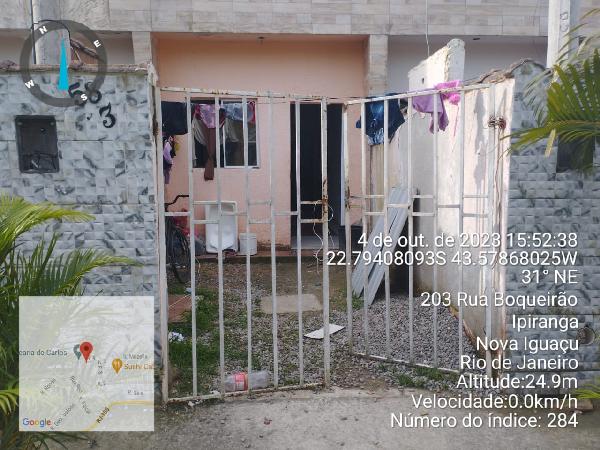 Casa em Nova Iguaçu, Cabucu, Rua Tres, N. 58, Cs 04, Lt 20, Qd J, RJ. Área: 33.55m2